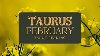 Taurus monthly tarot reading for February 2024 [upl. by Memberg192]