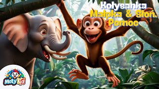 🌴Pomoc w Dżungli Kołysanka o Małpce i Słoniu🐒🐘 [upl. by Pearle577]