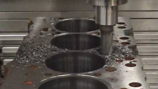 Rottler F90Y Machining for Water Hole Repairs [upl. by Jourdain]