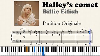 Billie Eilish  Halleys Comet Original Piano [upl. by Ardnuahc219]