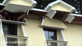 ROOF COLLAPSE  Total FAIL  Install Metal Roofing [upl. by Assirolc234]