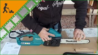 Tronçonneuse électrique Makita UC3041A  guide de 30 cm  Montage dun de nos clients [upl. by Nosae]