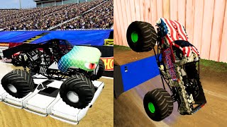 REPTOID MONSTER TRUCK  MONSTER JAM FREESTYLE BEST MOMENTS [upl. by Ellerd]