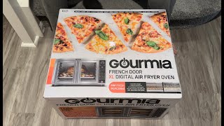 Unboxing Gourmia XL Digital Air Fryer Oven with SinglePull French Doors [upl. by Thisbe]