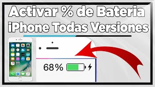 Como Activar Porcentaje de Bateria del iPhone Todas las Versiones 2024 [upl. by Ccasi]