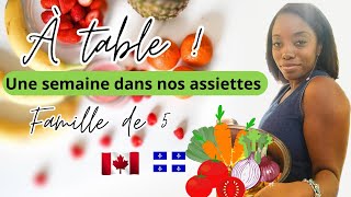 🍽️En cuisine avec moi Une semaine dans mon assiette RÉALISTE ampPETIT BUDGET Vlog Vie de famille [upl. by Nnylyam]