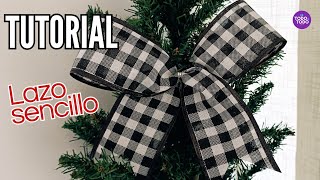 🎄MOÑO NAVIDEÑO o lazo FÁCIL y sencillo para el Árbol de NAVIDAD 🎅DIY [upl. by Malinowski]