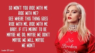 Bebe Rexha  MEANT TO BE Acoustic Lyrics [upl. by Larena]