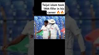 Taijul Islam took 14th fifer in his career trending viralshorts youtubeshorts banvssa [upl. by Silloc782]