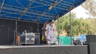 Apsáalooke entertainer Supaman performs traditional fancy war dance at MontanaFair [upl. by Atilal369]