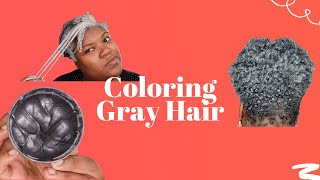 Brighten Your Gray Natural Hair with Gray Color Wax  ORS Curls Unleashed Color Wax  Mofajang Wax [upl. by Assirhc]