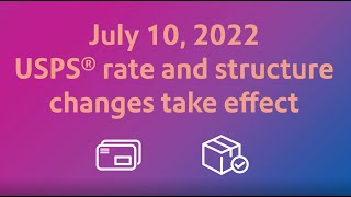 USPS Rate Change Highlights – July 10 2022 [upl. by Ahsahs]