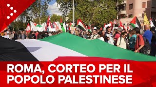 LIVE Roma manifestazione nazionale in sostegno del popolo palestinese [upl. by Hannasus]