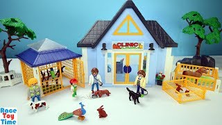 Playmobil Veterinarian Animal Clinic Playset Build and Play Toys For Kids [upl. by Anhoj]