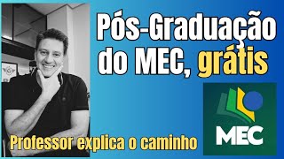 PÓSGRADUAÇÃO FAÇA ESPECIALIZAÇÃO GRÁTIS  RECOMENDADA PELO MEC  Entenda como ter a pós [upl. by Dyan]