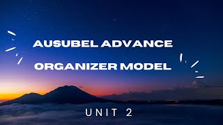 Ausubels Advanced Organizer model Pedagogy Teaching model God and Education [upl. by Ynottirb733]