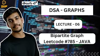 Bipartite Graphs  Graphs  DSA  In Telugu dsa codingintelugu education leetcodejava graph [upl. by Ahsain]