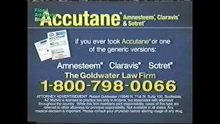 EXTREMELY RARE Goldwater Law Firm  Accutane Recall Early Variant 7980066 Version 2010 [upl. by Ronnie]