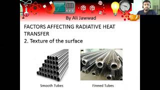 Chapter 09 Transfer of HeatFactors Affecting RadiationLesson 5 [upl. by Anthia]