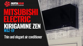 Experience the Elegance of the Mitsubishi Kirigamine Zen MSZEF Black Model Air Conditioner [upl. by Rofotsirk753]