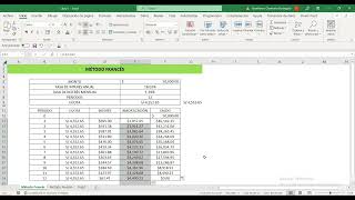 SISTEMA DE AMORTIZACIÓN EN EXCEL  Método Francés y Alemán [upl. by Furie]