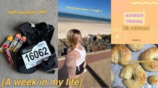 weekly vlog I DNF my half marathon bit of an update a bit of baking 💞🏃🏼‍♀️🫶🏼✨🌊  Kirsty Virgo [upl. by Idarb]