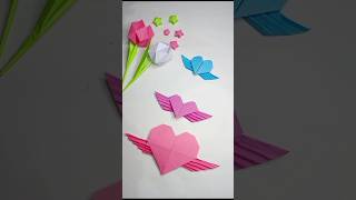 Paper heart tutorial paperheart howtomakepapercraft crafting papercraftmaking homemadepaper [upl. by Llenrep931]