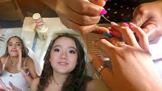 We Got Marble Acrylic Nails  FionaFrills Vlogs [upl. by Ahsiret]