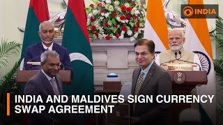 India and Maldives sign currency swap agreement [upl. by Enej]