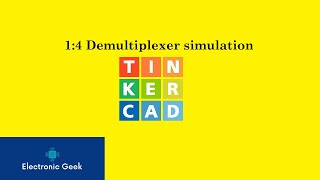 14 Demultiplexer explanation and simulation  Tinkercad  Proteus 89 [upl. by Atalee]