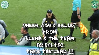 Sheer Joy amp Relief From Elena amp Team as They Take Lead  Celtic FC Women 1  Hibs Ladies 0 [upl. by Ellened973]