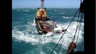 Dangerous job on deck SUPPLY TUGS OFFSHORE SERVICES [upl. by Kettie]