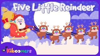 Five Little Reindeer  The Kiboomers Preschool Songs amp Nursery Rhymes for Christmas [upl. by Jurdi]