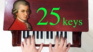 【25音で弾く】トルコ行進曲：モーツァルト トイピアノ演奏 ウーーノ Mozart  Turkish March Toy Piano [upl. by Eimyaj]