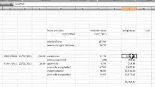 Cómo calcular un finiquito Excel [upl. by Nylra]