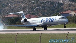 Adria  Canadair CRJ900 Regional Jet S5AAO  Landing at SPULDSP Split airport [upl. by Royden]