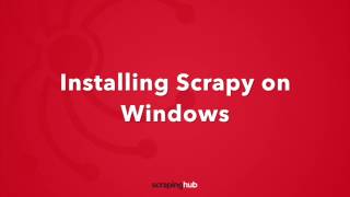 Installing Scrapy on Windows [upl. by Hovey]