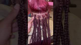 Knotless box braids knotlessboxbraids knotlessbraids naturalhair boxbraids asheamarie [upl. by Lucais953]