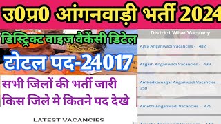 UP Anganwadi Vacancy 2024  up आंगनवाड़ी भर्ती 2024  up anganwadi worker new vacancy 2024  aganwadi [upl. by Alanna]