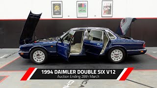 1994 DAIMLER DOUBLE SIX V12  Chicane Auctions [upl. by Aneeras]