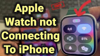 Apple Watch is not connecting to iPhone  Fix [upl. by Normy711]