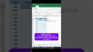 Cara membuat tabel konversi di Excel exceltips convert [upl. by Llamaj320]