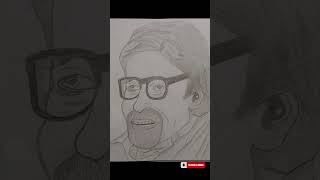 Abhitak bacchan sketch art artist trending drawing sketch draw [upl. by Arrej]