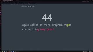 Monkeytype Video not pb [upl. by Aznola]