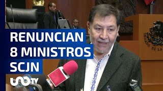 8 Ministros de la SCJN presentaron su renuncia [upl. by Dugas575]