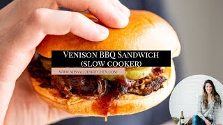 BBQ Venison Sandwiches Slow Cooker [upl. by Yssak]