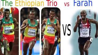 Mens 5000m Final London IAAF WC 2017  Edris Farah Chelimo Kejelcha amp Barega [upl. by Sibell]