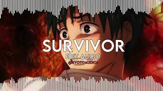 Survivor  2WEI feat Edda Hayes edit audio [upl. by Lydell128]