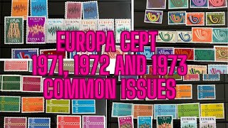 Europa CEPT 1971 1972 and 1973 common issues [upl. by Rosalia]