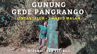 GUNUNG GEDE PANGRANGO  Via Cibodas Turun Via Putri GPX TRACK [upl. by Adnhoj]